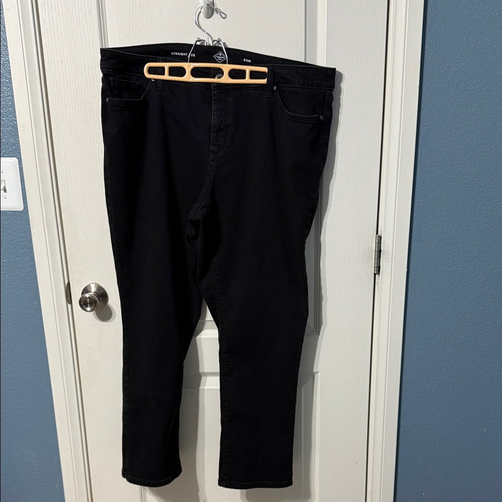 St John’s Bay Woman’s Black Denim Jeans 20w